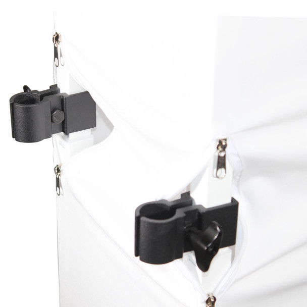 ProX Flex Totem TV - 3 Ft. to 6 Ft. Height Adjustable Totem Stand Incl. TV Mount, Foldable Base Plate and Speaker Stud