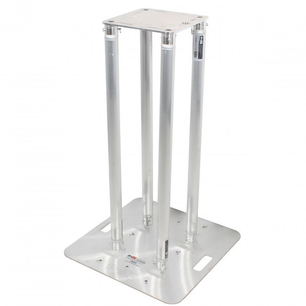 ProX K-Truss 3.28 Lightweight Square Truss Totem Full Package Includes White Scrim, Top Plate and Base Plate