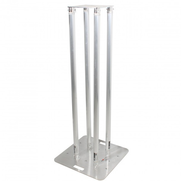 ProX K-Truss 3.28 Lightweight Square Truss Totem Full Package Includes White Scrim, Top Plate and Base Plate