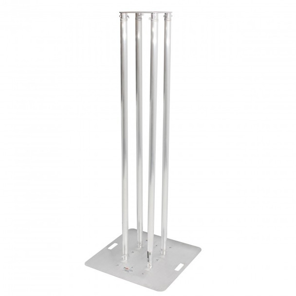 ProX K-Truss 3.28 Lightweight Square Truss Totem Full Package Includes White Scrim, Top Plate and Base Plate