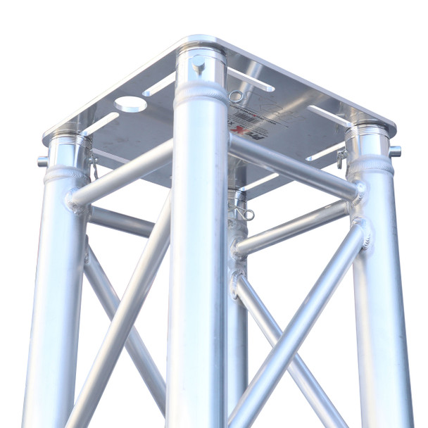 ProX K-Truss 6.56 Lightweight Square Truss Totem Full Package Includes White Scrim, Top Plate and Base Plate