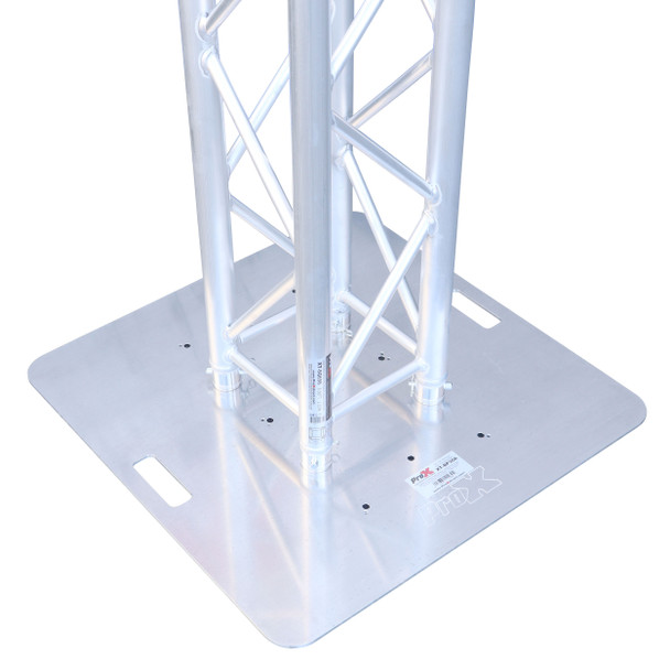 ProX K-Truss 6.56 Lightweight Square Truss Totem Full Package Includes White Scrim, Top Plate and Base Plate