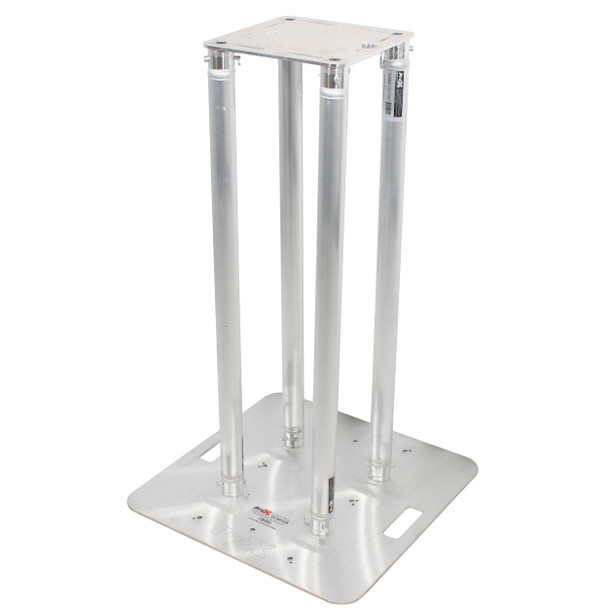 ProX SET OF 2 3.28 Ft. Totem Package Includes a 12in Top Plate, 24in Base Plate and Four 1M F31 Tubes W-White Scrim Cover