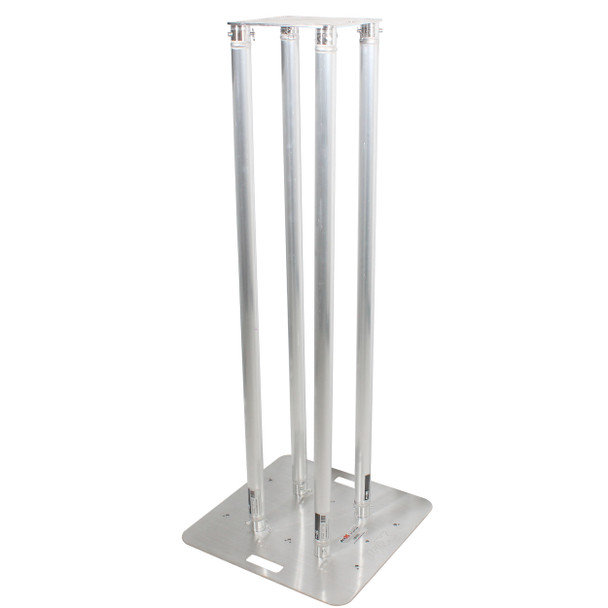 ProX Set of 2 4.92 Ft. Totem Package Includes a 12in Top Plate, 24in Base Plate and Four 1.5m F31 Tubes W-White Scrim Cover