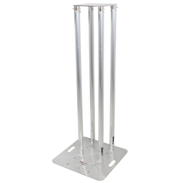 ProX Set of 2 4.92 Ft. Totem Package Includes a 12in Top Plate, 24in Base Plate and Four 1.5m F31 Tubes W-White Scrim Cover
