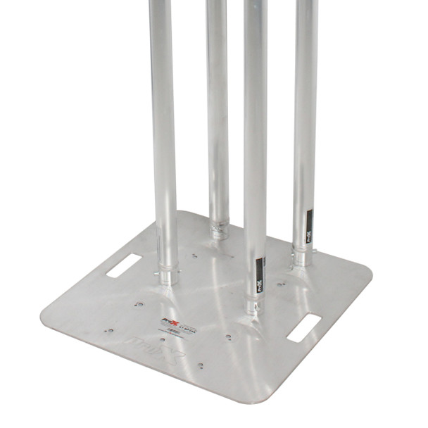 ProX Set of 2 4.92 Ft. Totem Package Includes a 12in Top Plate, 24in Base Plate and Four 1.5m F31 Tubes W-White Scrim Cover