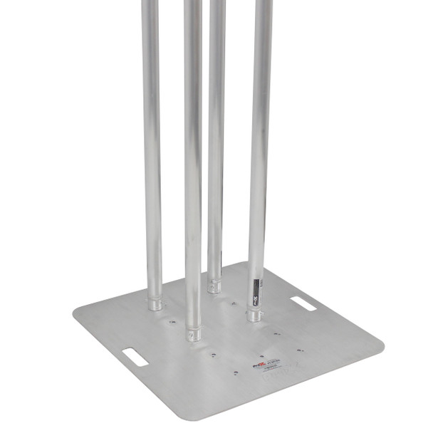 ProX Set of 2 8.20 Ft. Totem Package Includes a 12in Top Plate, 30in Base Plate and Four 2.5m F31 Tubes W-White Scrim Cover