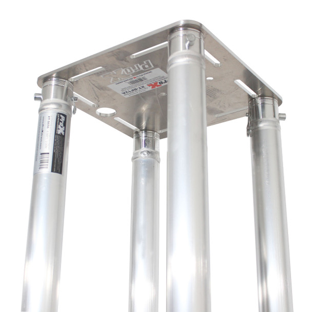 ProX Set of 2 8.20 Ft. Totem Package Includes a 12in Top Plate, 30in Base Plate and Four 2.5m F31 Tubes W-White Scrim Cover