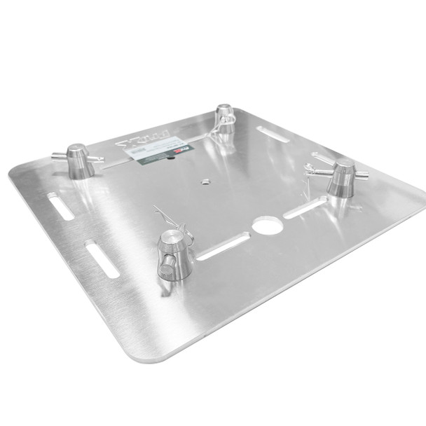 ProX Pack of Two 16" Aluminum 6mm Truss Base Plates for F34 F32 F31 Conical Square Truss with Connectors