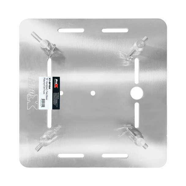 ProX Pack of Two 16" Aluminum 6mm Truss Base Plates for F34 F32 F31 Conical Square Truss with Connectors