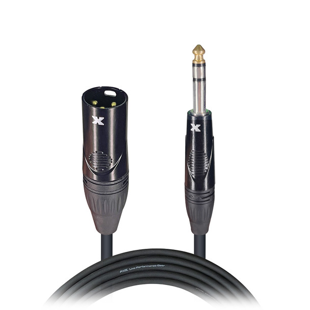 ProX 50 Ft. Balanced XLR3-M to 1/4 TRS-M High Performance Audio Cable
