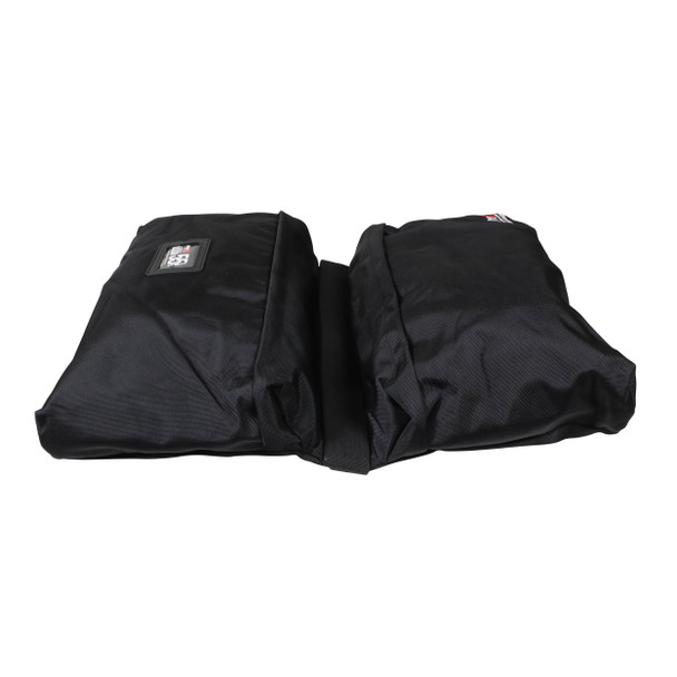 ProX 55 lbs Capacity Black Double Zipper Saddlebag Sandbag - Empty Bag