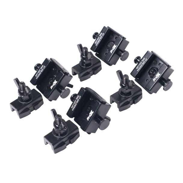 ProX Set of 4 Quick Release Sliding Truss Clamp Mounting Adapters ideal for Fastening Moving Heads