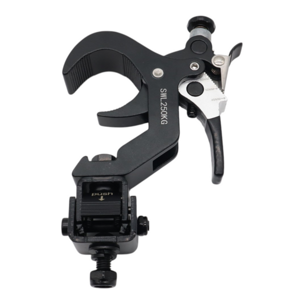 ProX 4 Quick 90 º Folding XPress Trigger Truss Clamp Clamp Moving Head Adapters with Quick Press Trigger Truss 2 in. Black Finish