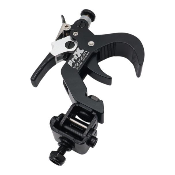 ProX 4 Quick 90 º Folding XPress Trigger Truss Clamp Clamp Moving Head Adapters with Quick Press Trigger Truss 2 in. Black Finish