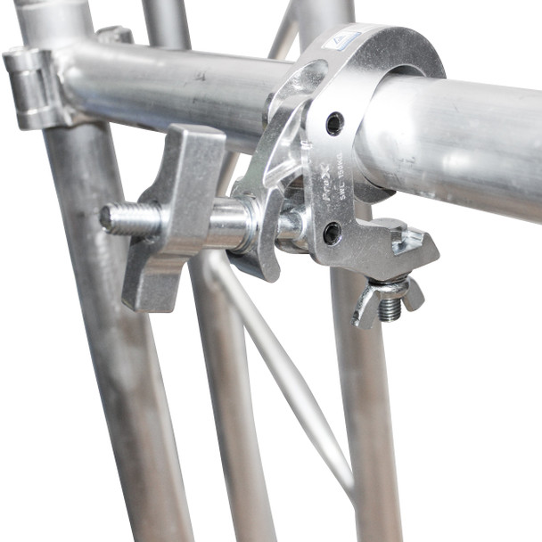 ProX Aluminum Self-Locking M10 Clamp with Big Wing Knob for 2" Truss Tube Capacity 330 lbs.