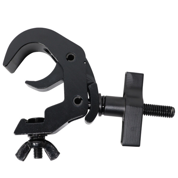 ProX Set of 4 Aluminum Self-Locking M10 Clamp with Big Wing Knob for 2" Truss Tube Capacity 330 lbs. Black Finish