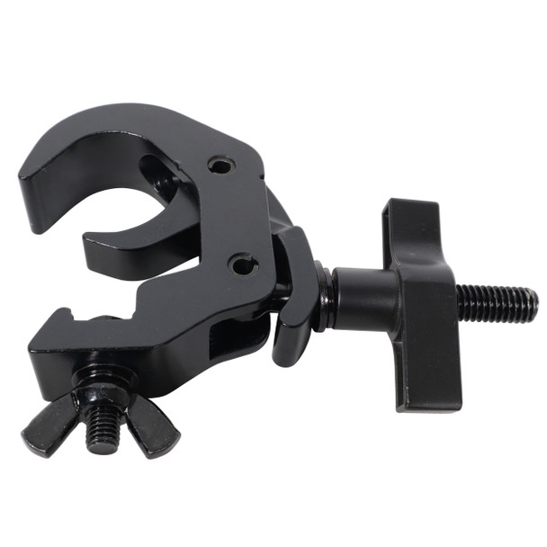 ProX Set of 4 Aluminum Self-Locking M10 Clamp with Big Wing Knob for 2" Truss Tube Capacity 330 lbs. Black Finish