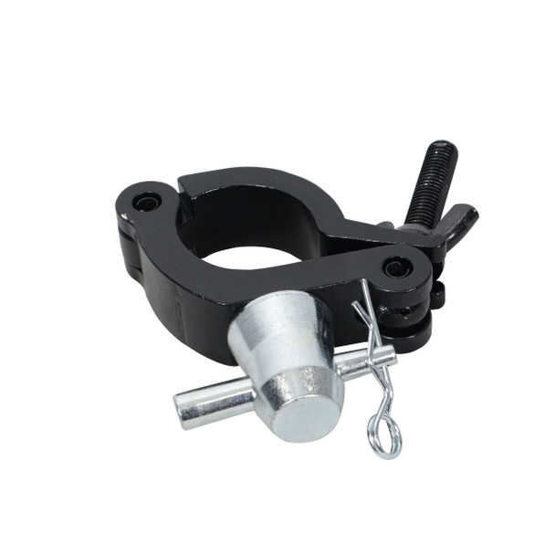 ProX Aluminum Side Entry M10 Clamp with Reversed Elbow Half Conical for 2" Truss Tube Capacity 661 lbs Black Finish