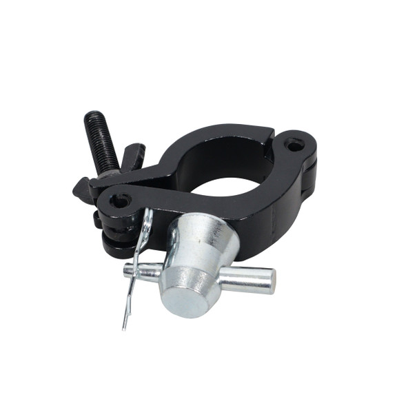 ProX Aluminum Side Entry M10 Clamp with Reversed Elbow Half Conical for 2" Truss Tube Capacity 661 lbs Black Finish