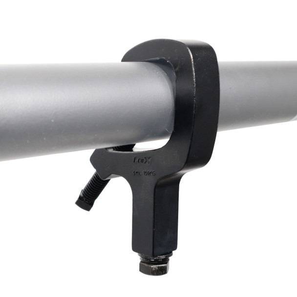 ProX Aluminum C-Clamp for 1.5 to 2" Truss Tube Capacity 330 lbs. Black Finish