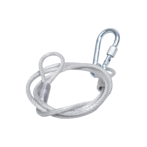 ProX 3 Ft. Safety Cable Galvanised steel wire with Silver PVC for Truss Stage Lighting