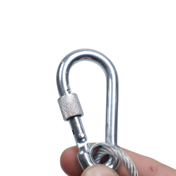 ProX 3 Ft. Safety Cable Galvanised steel wire with Silver PVC for Truss Stage Lighting
