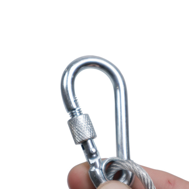 ProX 3 Ft. Safety Cable Galvanised steel wire with Silver PVC for Truss Stage Lighting