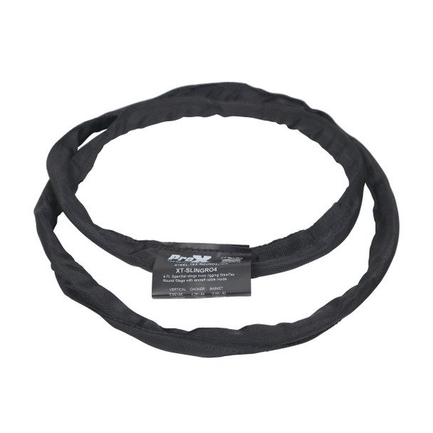 ProX 4 Ft. SpanSet slings truss rigging SteelTex „¢ Round Stage with aircraft steel cable inside - Made in USA