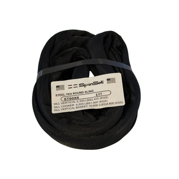 ProX 6 Ft. SpanSet slings truss rigging SteelTex „¢ Round Stage with aircraft steel cable inside - Made in USA