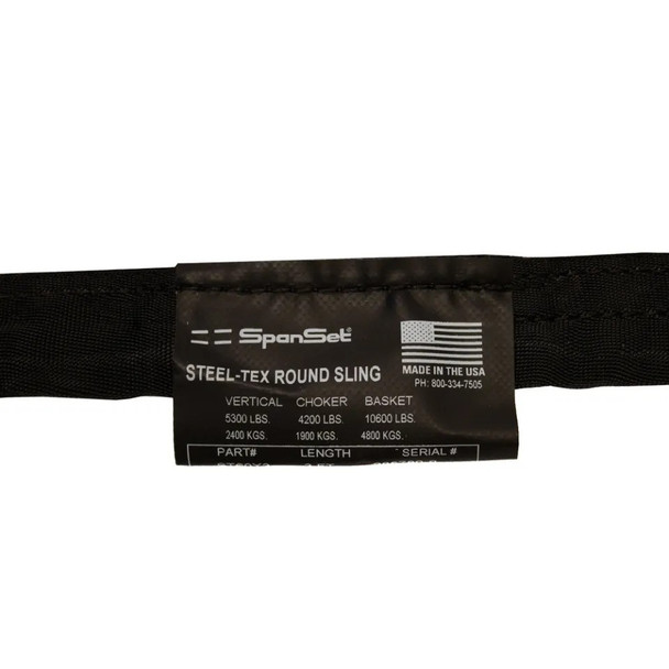 ProX 6 Ft. SpanSet slings truss rigging SteelTex Round Stage with aircraft steel cable inside - Made in USA