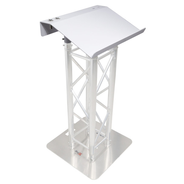 ProX Truss Lectern 24" White Finish Aluminum Fits F34 w/ 4x Punched for D-Series Connectors