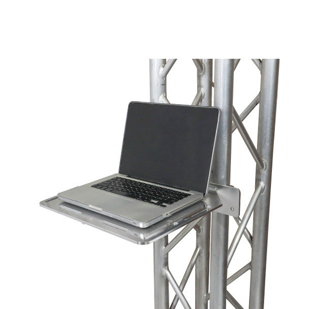 ProX Aluminum Truss Shelf with Dual O-Style Pro Clamps 14"x16" Shelf Space Fit F34 Truss And Bolted 12"Box Truss