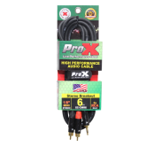 ProX XC-CMR6 Professional Mini TRS to RCA Y-Cable Featuring Oxygen Free Copper Conductors and Durable PVC Jacket Construction