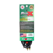 ProX XC-CMR6 6ft Stereo 3.5mm to Dual RCA Cable for Audio Interfaces, DJ Equipment, Receivers, Powered Speakers, and Recording Systems