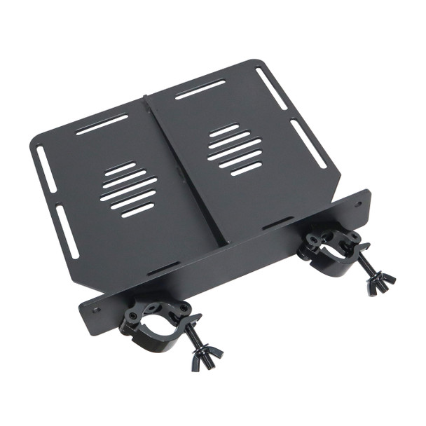 ProX Aluminum Truss Shelf with Dual O-Style Pro Clamps 14"x16" Shelf Space Fit F34 Truss And Bolted 12"Box Truss BLK