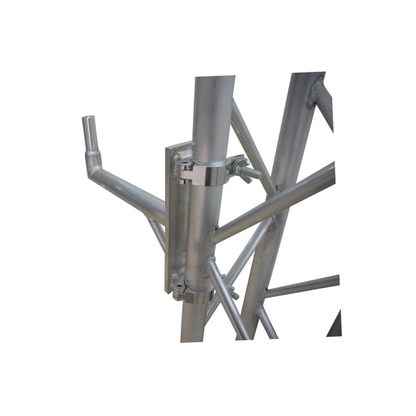 ProX 14" Speaker Mounting Pole Extension with Dual 2" Truss Clamps for F31 F32 F34 Truss " 220 lbs Load Capacity