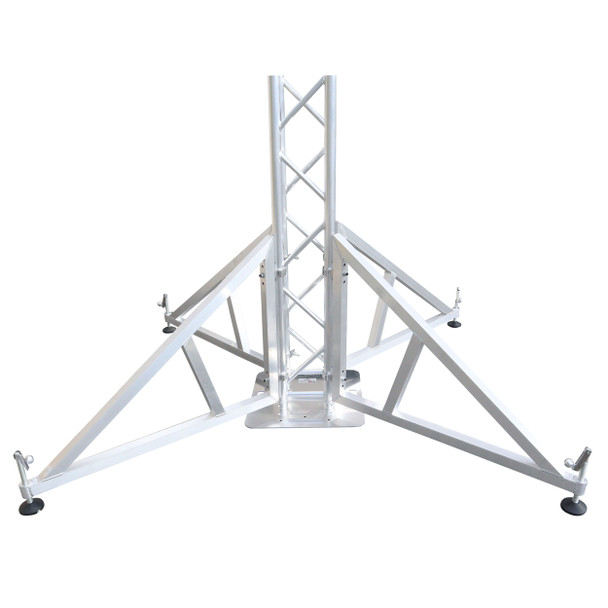 ProX Pair of Vertical truss towers outrigger Leg Stabilizers with 2 clamps for F34 and 12" Bolted Truss 2" Pipe Diameter