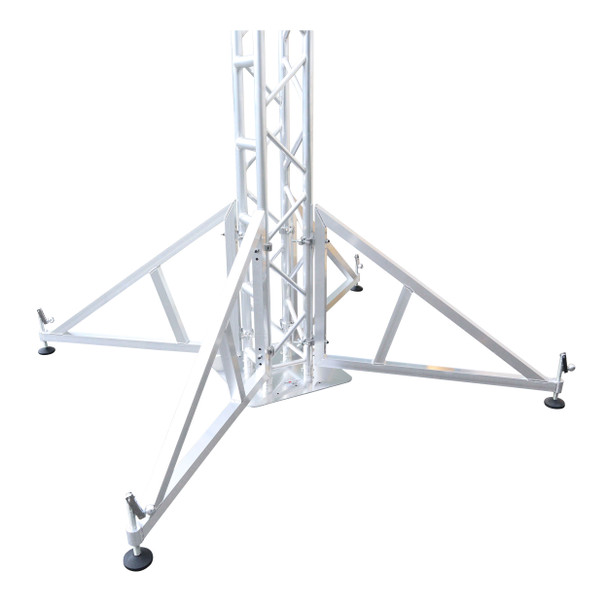 ProX Pair of Vertical truss towers outrigger Leg Stabilizers with 2 clamps for F34 and 12" Bolted Truss 2" Pipe Diameter