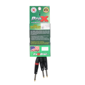 ProX XC-PYP03 Professional Dual TS Male to Single TS Male Audio Cable Featuring Flexible PVC Jacket, OFC Conductors, and Noise-Free Signal Transfer