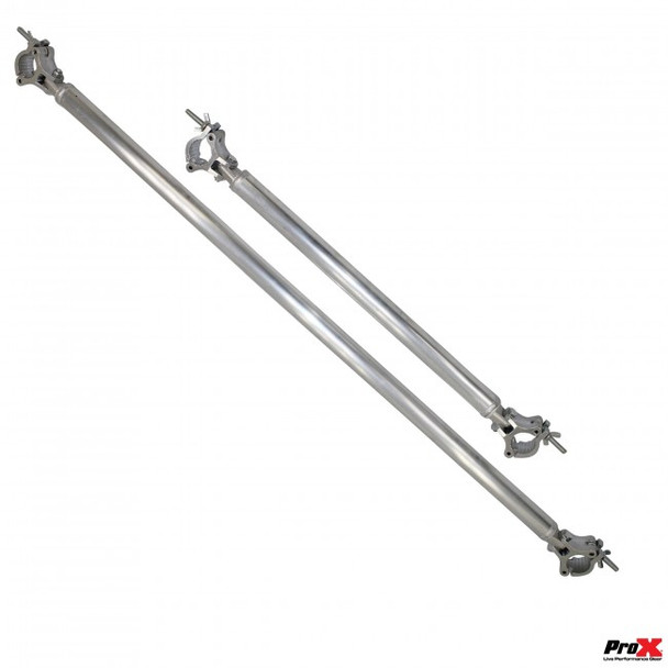 ProX 32 Inch (81.28cm) Single Truss Tube W-Clamp and Hinge on Each End | 2 Inch | 2mm Wall
