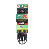 ProX XC-PYP05 Professional Dual TS Male to Single TS Male Audio Cable for Recording Studios, DJ Equipment, Mixers, and Live Sound Applications
