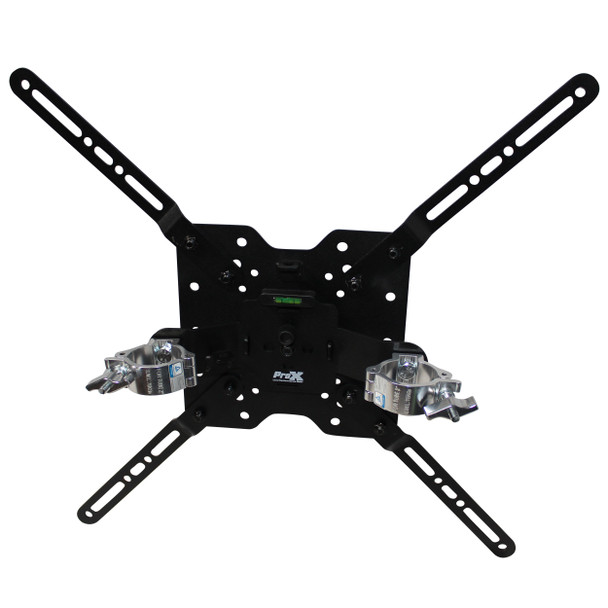 ProX Universal 32" to 80" TV Bracket Clamp with Vesa Mounting Bracket for F34 F32 12" Bolt Truss or Speaker Stands