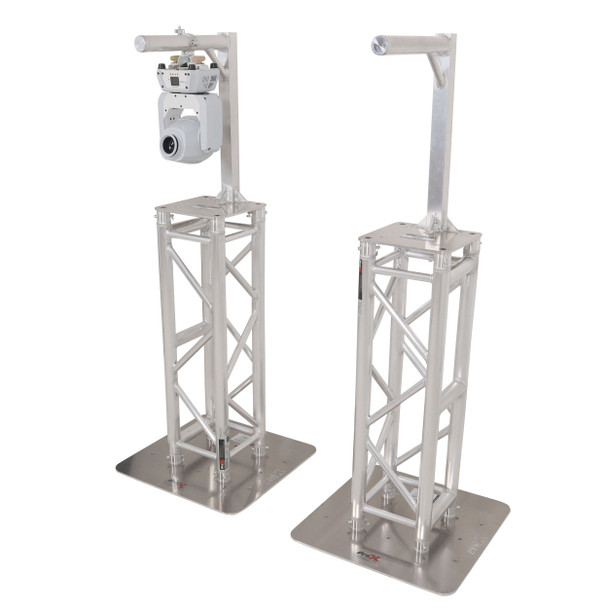 ProX Set of 2 Inverted Lighting Mount Top Plates with 24"H and 16"L, 2" OD Arm