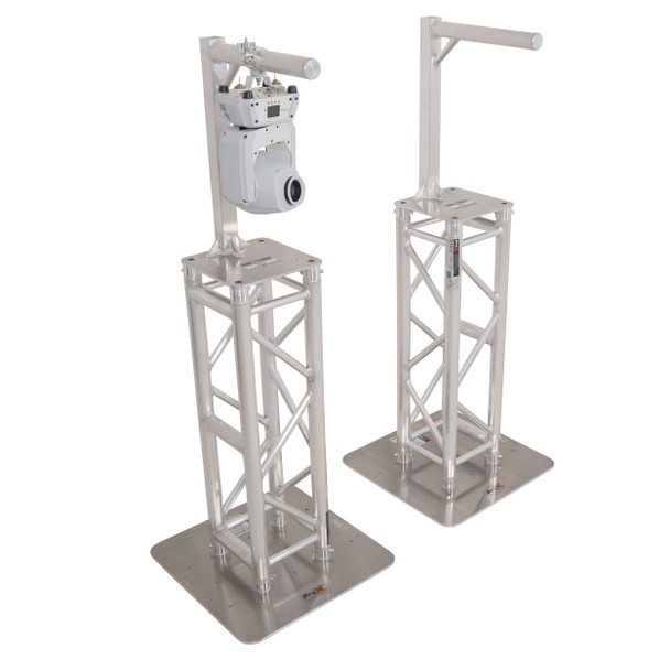 ProX Set of 2 Inverted Lighting Mount Top Plates with 24"H and 16"L, 2" OD Arm