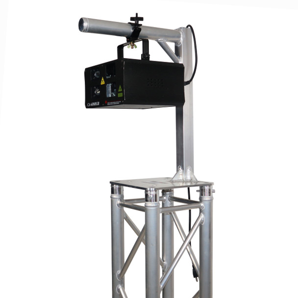 ProX Set of 2 Inverted Lighting Mount Top Plates with 24"H and 16"L, 2" OD Arm