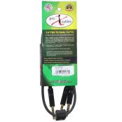 ProX XC-SYP03 3ft Audio Insert Y-Cable Featuring 20 AWG OFC Conductors, Braided Shielding, Flexible Construction, and Noise-Free Signal Transfer