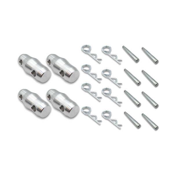 ProX Set of (4) Double Sided Conical Couplers with connectors and pins