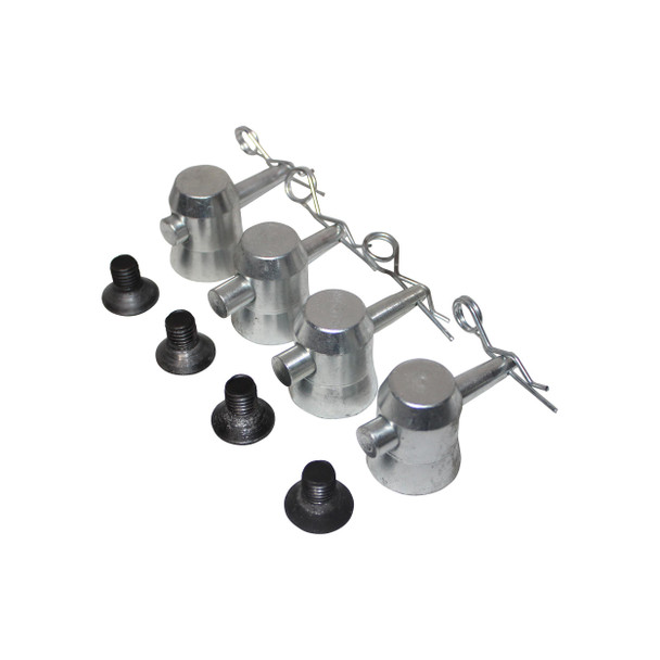 ProX Truss Base Plate Half Conical Connector Pack of 4 with Pin and safety clip