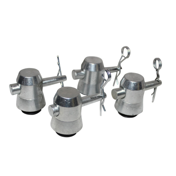ProX Truss Base Plate Half Conical Connector Pack of 4 with Pin and safety clip